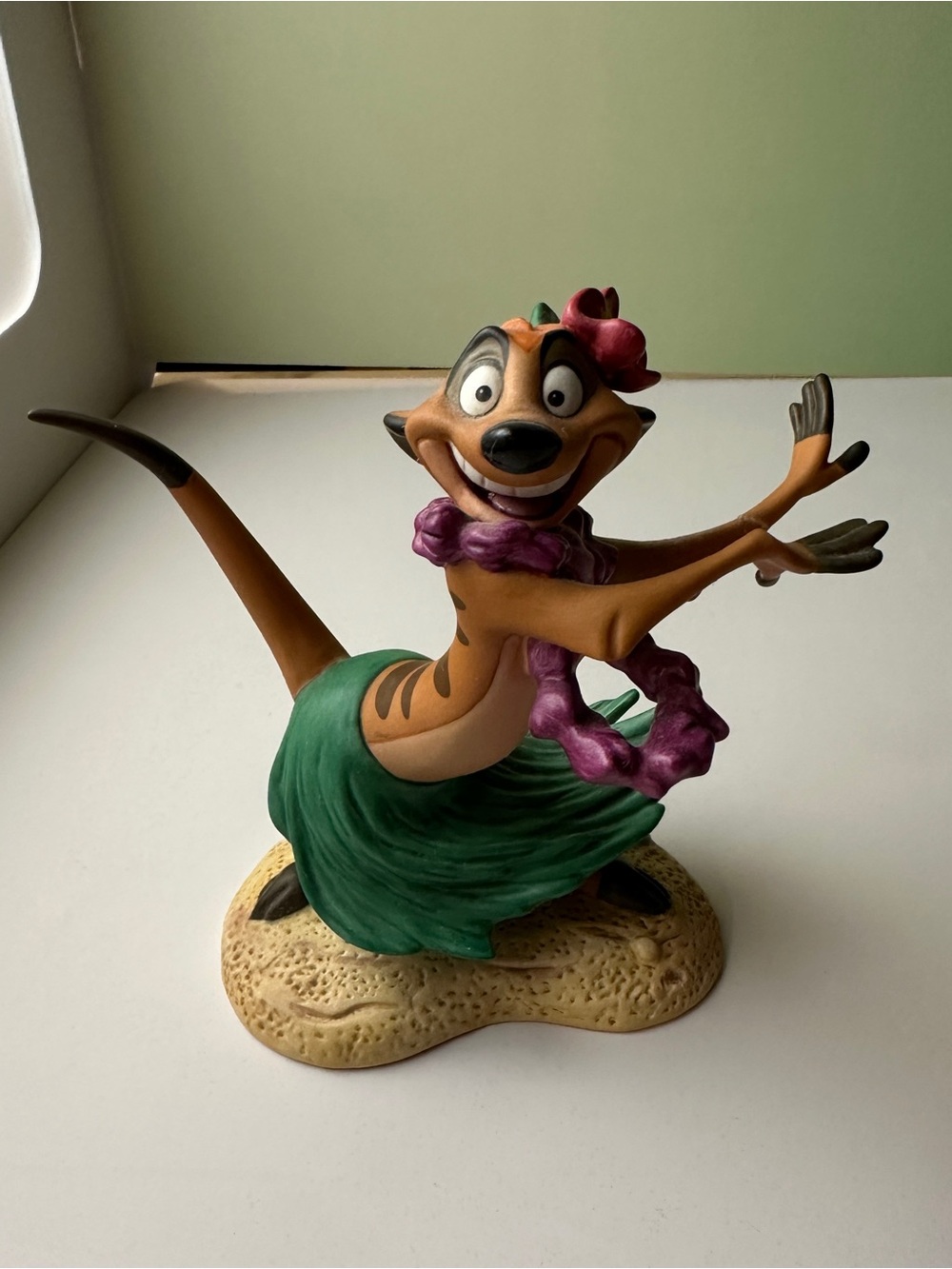 Walt Disney Collection-Timon Hula Dancer Figurine “Luau” scene.